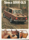 Rare Publicité Automobile Années 70 "Simca 1000 GLS - Chrysler-France 1973" Usine De Poissy - Voitures