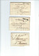 FRANCE Lot De 6 Marques Postales XIX° Taxées De Lyon - 1801-1848: Précurseurs XIX