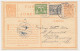 Verhuiskaart G.8 Bijfrankering  Soest  - Nederlands Indie 1929 - Tarief Juist - Briefe U. Dokumente