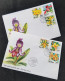 Vietnam Orchids 1995 Flower Flora Flowers Orchid (FDC Pair) *Singapore '95 Expo - Viêt-Nam