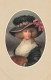 N°24867 - Illustrateur MM Vienne N°559 - Jeune Femme Avec Des Fleurs Sur Son Chapeau, Et Un Manchon En Fourrure - Vienne