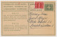 Verhuiskaart G.20 Bijfrankering S Gravenhage - Duitsland 1956 - Brieven En Documenten