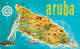 Netherlands Antilles Aruba Island Map - Carte Geografiche