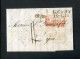 "ITALIEN" 1814, Vorphila-Transit-Brief Mit L2 "GENOVA", Transitstempel, Nach Lyon (R1126) - ...-1850 Préphilatélie
