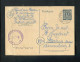"ALL. BESETZUNG" 1946, Postkarte Mit "ZENSUR" (violl. K1 "Military Censorship"), Stegstempel "MUEHLANGER" (R1127) - Entiers Postaux