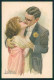Artist Signed San Marco Kiss Romantic Couple Serie 2023 Cartolina XP9877 - Autres & Non Classés