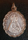 Beau Pendentif Médaille Religieuse Argent 800 Fin XIXe "Notre-Dame-du-Mont-Carmel / Sacré-Coeur De Jésus" - Religión & Esoterismo