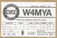 US.- QSL KAART. CARD. W4MYA. BOB MORRIS, GOOCHLAND, CENTRAL VIRGINIA CONTEST CLUB, U.S.A..CVCC.. - Radio-amateur