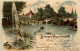 Leipzig - Gruss Vom Palmengarten - Litho - Leipzig