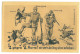 RUS 50 - 21644 COMIC, Military, RUSSIA, SERBIA, MONTENEGRO, BELGIUM, FRANCE - Old Postcard - Unused - Rusland