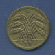 Deutsches Reich 50 Rentenpfennig 1924 D, Kursmünze, J 310 Ss (m3497) - 50 Renten- & 50 Reichspfennig