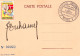 FRANCE.1954.  CARTE POSTALE SIGNEE « P.DUHAMEL ». "EXPOSITION...ANTITUBERCULEUX".TIMBRE "CROIX-ROUGE" - Disease