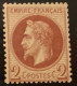 France YT N° 26 Neuf *. TB Signé Brun - 1863-1870 Napoleon III With Laurels