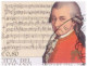 Mozart Member Of Masonic Lodge Zur Wohltätigkeit, Freemasonry Composer, Music Language, Pictorial Cancellation Sheet FDC - Franc-Maçonnerie