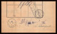 25307/ Bulletin D'expédition France Colis Postaux Bas-Rhin Strasbourg 1920 N° 24 ET 26 Non Dentelé (imperforate) - Cartas & Documentos