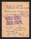 25303/ Bulletin D'expédition France Colis Postaux Bas Rhin Marmoutier 1920 N° 24 BLOC 4 Non Dentelé (imperforate) - Briefe U. Dokumente