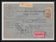 25225/ Bulletin D'expédition France Colis Postaux Fiscal 1927 Bas-Rhin Strasbourg 2 Valeur Déclarée Merson N°206 - Cartas & Documentos
