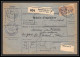 25201/ Bulletin D'expédition France Colis Postaux Fiscal Bas-Rhin 1927 Strasbourg Pour Saint Florent Cher Merson N°206 - Covers & Documents