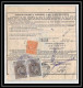 25110 Bulletin D'expédition France Colis Postaux Fiscal GRASSE PAR Vintimille Italy Zagreb Croatie Croatia 2/6/1937 - Storia Postale