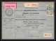 25069 Bulletin D'expédition France Colis Postaux Fiscal Haut Rhin - 1927 Mulhouse Merson 123 X 3 Valeur Déclarée - Covers & Documents