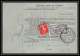 25056 Bulletin D'expédition France Colis Postaux Fiscal Haut Rhin - 1927 Mulhouse Merson 206 Alsace-Lorraine  - Storia Postale