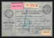 25028 Bulletin D'expédition France Colis Postaux Fiscal Haut Rhin 1927 Mulhouse Semeuse Merson 123+206 Valeur Déclarée - Briefe U. Dokumente