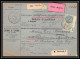 25013 Bulletin D'expédition France Colis Postaux Fiscal Bas Rhin 1927 Dettwiller Semeuse Merson 206 Valeur Déclarée - Cartas & Documentos