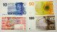 Netherlands / Pays Bas / Lot 5 Gulden 1973 P.95 + 10 Gulden 1968 P.91 + 25 Gulden 1971 P.92 + 50 Gulden 1982 P.96 +++ - Sammlungen