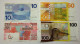 Netherlands / Pays Bas / Lot 5 Gulden 1973 P.95 + 10 Gulden 1968 P.91 + 25 Gulden 1971 P.92 + 50 Gulden 1982 P.96 +++ - Collezioni