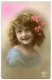 PRETTY GIRL WITH FLOWERS IN HER HAIR (HAND COLOURED) / BLACKPOOL, ST CHADS ROAD, (STANSFIELD) - Abbildungen