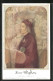 Künstler-AK Dante Alighieri, Portrait Des Dichters In Einer Roten Robe  - Ecrivains
