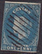 Ceylon 1857 1d Deep Blue Good Used - Ceylon (...-1947)