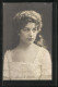 AK Opernsängerin Geraldine Farrar In Weiss  - Oper