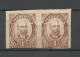 MEXICO 1900 Revenue Documentary Tax Taxe As Pair MNH - México