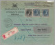 LUXEMBOURG - BELGIUM - SOUTH AFRICA 1936 Duchscher Wecker 21g Registered To Cape Town - Briefe U. Dokumente