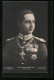 AK Prinz August Wilhelm Von Preussen In Gala-Uniform Mit Orden  - Königshäuser