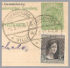 LUXEMBOURG - 1919 37½c Marie-Adélaïde Uprates 5c Arms PC - Domestic Remboursement Use - 1907-24 Wapenschild