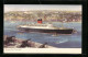 Künstler-AK Passagierschiff RMS Carinthia Der Cunard Line Aus Der Ferne  - Paquebots