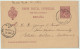 ESPAGNE / ESPAÑA - 1896 Fechador ESCORIAL / (MADRID) Sobre Postal 10c Carmin/amarillo Ed.31A A BALTIMORE, EE.UU. - Brieven En Documenten