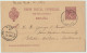 ESPAGNE / ESPAÑA - 1896 Fechador ESCORIAL / (MADRID) Sobre Postal 10c Carmin/amarillo Ed.31A A BALTIMORE, EE.UU. - Storia Postale