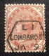 GB64 Victoria 1 1/2p Brun Rouge YT 69 Couronne Oblitéré « L I Lombard.s » - Usados