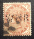GB65 Victoria 1 1/2p Brun Rouge YT 69 Perforé « WHR » Couronne Oblitéré - Used Stamps