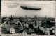 Ansichtskarte Liegnitz Legnica Fotomonatge Zeppelin über Der Stadt 1928  - Polonia