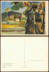 Künstlerkarte: WALTER WOMACKA (geb. 1925) Landschaft Von Süd-Java 1969 - Pittura & Quadri