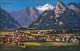 Ansichtskarte Oberammergau Blick Auf Den Ort Mit Bergen Kofel Und Not 1914 - Oberammergau
