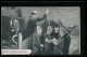 Künstler-AK Gossau, St. Galler Kantonal-Sängerfest 1907, Dirigent Mit Angeheiterten Chorsängern  - Gossau
