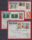 Madagascar - Lot De 3 L. Par Avion Càd TANANARIVE & AMBALAVAO /1945 & 1946 Pour LILLE & FONDREMAND (Maizières) - Storia Postale