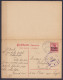 CP Avec Réponse (Postkarte Mit Antwotkarte) 10c Rouge Càd HUY /22 V 1915/ HOEI Pour BRUXELLES Attenante à Carte-réponse  - Deutsche Besatzung