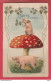 Cochons / Pig - Position Humaine - Deux Cochons Et Le Champignon ...carte En Relief - 1908  ( Voir Verso ) - Pigs