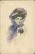 M.M. VIENNE / M. MUNK 1900s ART NOUVEAU POSTCARD SIGNED - WOMAN & FLOWERS - N.450 (5535) - Vienne